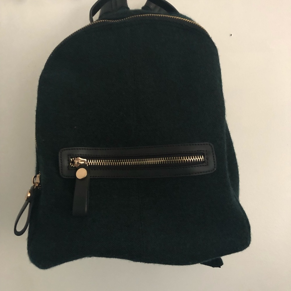 Zara dark green backpack